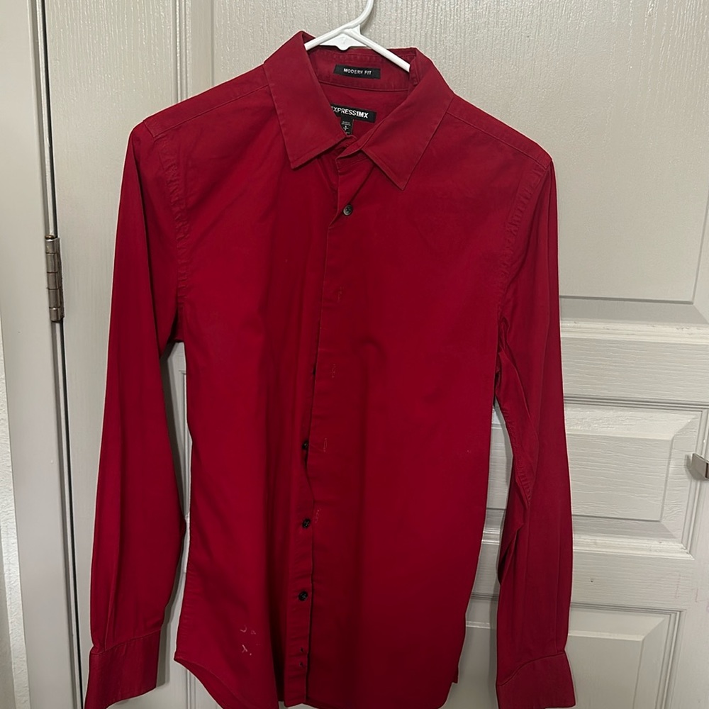 Express Red dress shirt